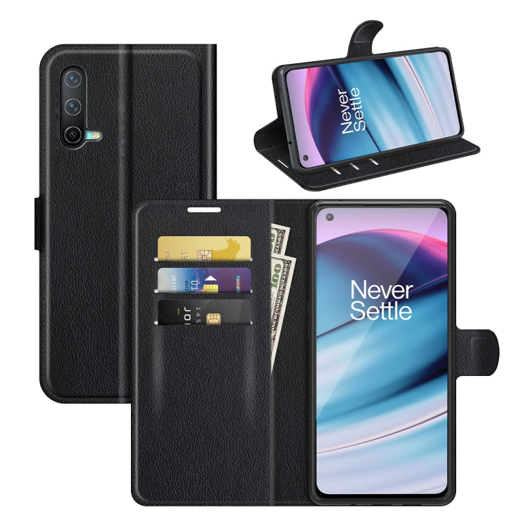 Per OnePlus Nord CE 5G Litchi Texture Custodia protettiva a vibrazione orizzontale con supporto, slot per schede e portafoglio, For OnePlus Nord CE 5G