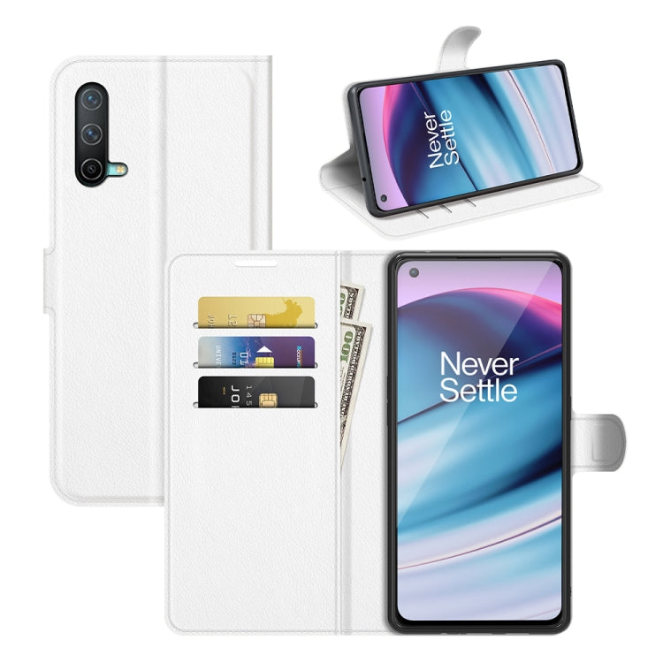 Per OnePlus Nord CE 5G Litchi Texture Custodia protettiva a vibrazione orizzontale con supporto, slot per schede e portafoglio, For OnePlus Nord CE 5G
