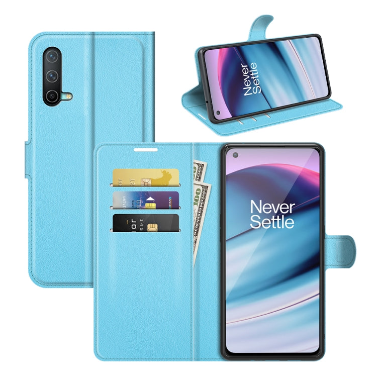 Per OnePlus Nord CE 5G Litchi Texture Custodia protettiva a vibrazione orizzontale con supporto, slot per schede e portafoglio, For OnePlus Nord CE 5G