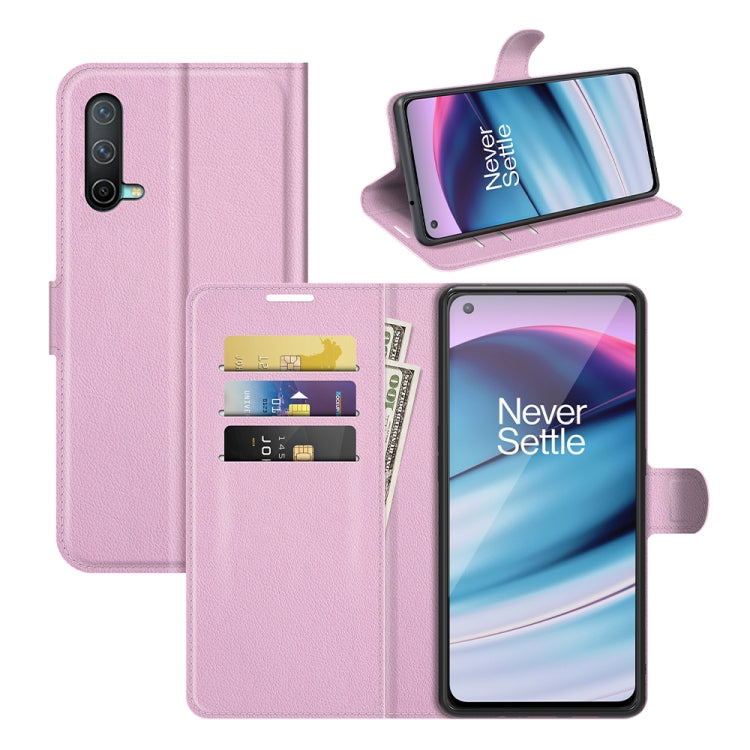 Per OnePlus Nord CE 5G Litchi Texture Custodia protettiva a vibrazione orizzontale con supporto, slot per schede e portafoglio, For OnePlus Nord CE 5G