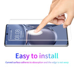 10 PCS ENKAY Hat-Prince 3D curvo copertura completa PET piegatura a caldo protezione dello schermo HD pellicola morbida supporto sblocco impronte digitali, For Huawei P50 Pro, For Honor 50 Pro, For Honor 50