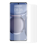 5 PCS ENKAY Hat-Prince 3D curvo copertura completa PET piegatura a caldo protezione dello schermo HD pellicola morbida supporto sblocco impronte digitali, For Huawei P50 Pro, For Honor 50 Pro, For Honor 50