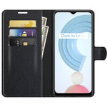 Per OPPO Realme C21Y Litchi Texture Custodia protettiva a vibrazione orizzontale con supporto e slot per schede e portafoglio, For OPPO Realme C21Y