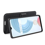 Per OPPO Realme C21Y Litchi Texture Custodia protettiva a vibrazione orizzontale con supporto e slot per schede e portafoglio, For OPPO Realme C21Y