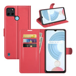 Per OPPO Realme C21Y Litchi Texture Custodia protettiva a vibrazione orizzontale con supporto e slot per schede e portafoglio, For OPPO Realme C21Y