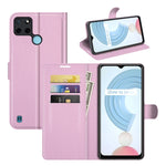 Per OPPO Realme C21Y Litchi Texture Custodia protettiva a vibrazione orizzontale con supporto e slot per schede e portafoglio, For OPPO Realme C21Y