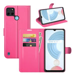 Per OPPO Realme C21Y Litchi Texture Custodia protettiva a vibrazione orizzontale con supporto e slot per schede e portafoglio, For OPPO Realme C21Y
