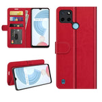 Per OPPO Realme C21Y R64 Texture Custodia protettiva a vibrazione orizzontale singola con supporto e slot per schede e portafogli e cornice per foto, For OPPO Realme C21Y