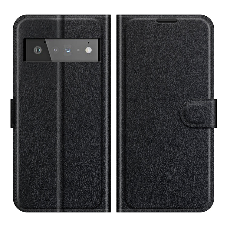 Per Google Pixel 6 Pro Litchi Texture Custodia protettiva a vibrazione orizzontale con supporto, slot per schede e portafoglio, For Google Pixel 6 Pro