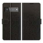 Per Google Pixel 6 Pro R64 Texture Custodia protettiva a vibrazione orizzontale singola con supporto e slot per schede e portafoglio e cornice per foto