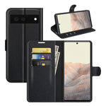 Per Google Pixel 6 Litchi Texture Custodia protettiva a vibrazione orizzontale con supporto e slot per schede e portafoglio, For Google Pixel 6