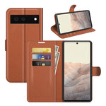 Per Google Pixel 6 Litchi Texture Custodia protettiva a vibrazione orizzontale con supporto e slot per schede e portafoglio, For Google Pixel 6