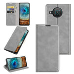 Per Nokia X10/X20 Custodia in pelle con ventosa magnetica per affari retro-pelle con supporto, slot per schede e portafoglio, For Nokia X10/X20