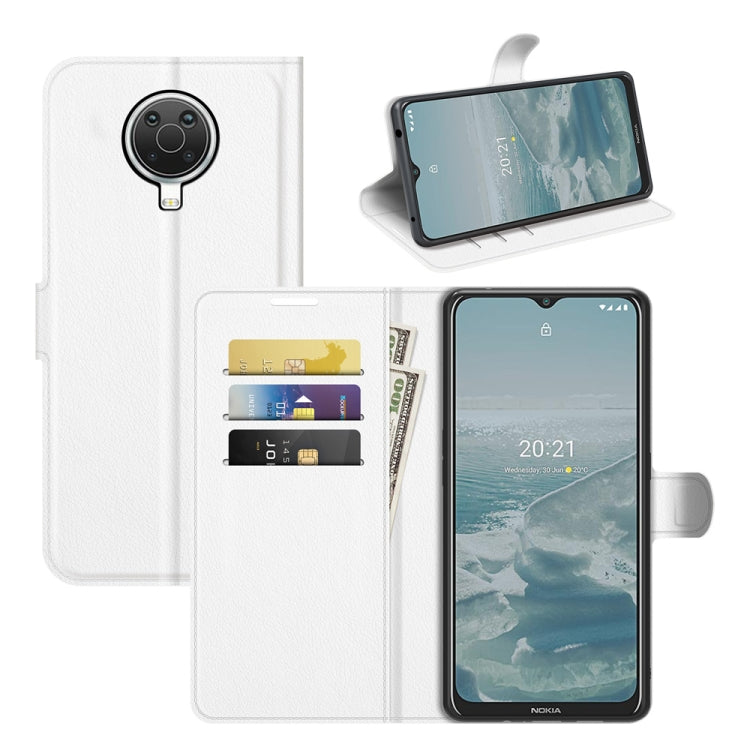 Per Nokia G10/G20 Litchi Texture Custodia protettiva a vibrazione orizzontale con supporto, slot per schede e portafoglio, For Nokia G10/G20, For Nokia XR20