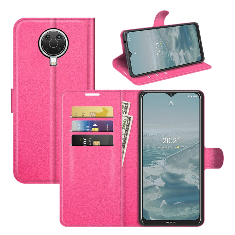 Per Nokia G10/G20 Litchi Texture Custodia protettiva a vibrazione orizzontale con supporto, slot per schede e portafoglio, For Nokia G10/G20, For Nokia XR20