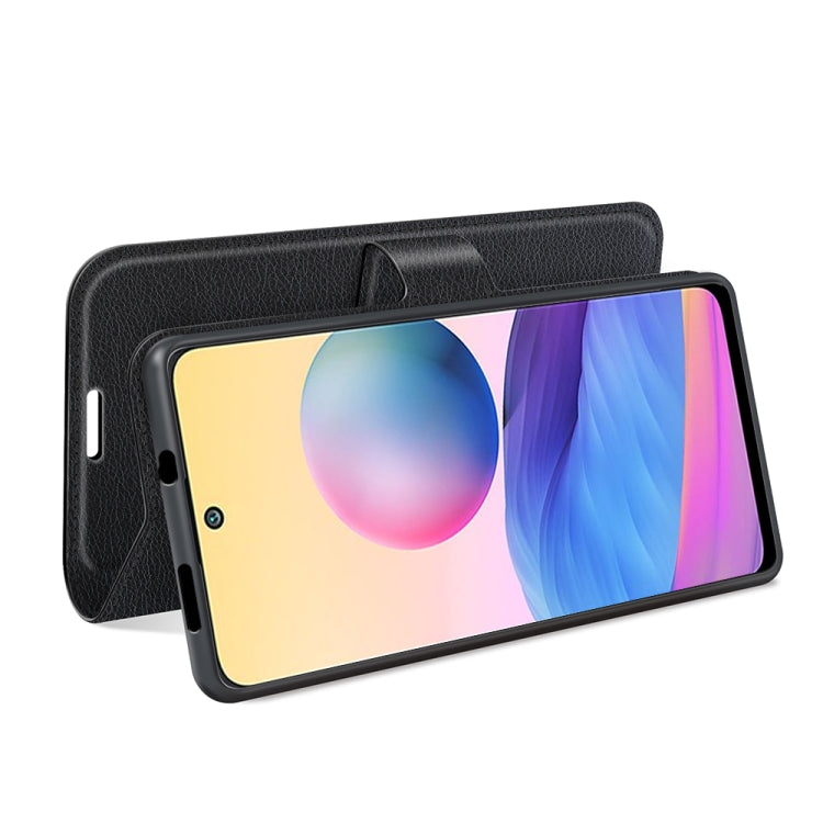 Per Xiaomi Redmi Note 10 5G / Poco M3 Pro 5G Litchi Texture Custodia protettiva a vibrazione orizzontale con supporto e slot per schede e portafoglio, For Xiaomi Poco M3 Pro 5G
