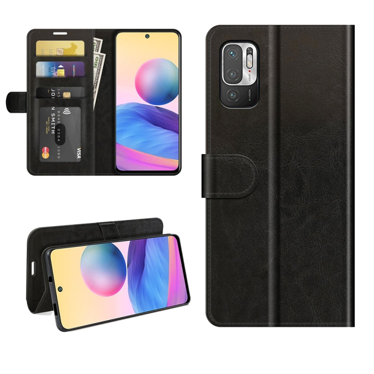 Per Xiaomi Redmi Note 10 5G / Poco M3 Pro 5G R64 Texture Custodia protettiva a vibrazione singola orizzontale con supporto e slot per schede e portafoglio e cornice per foto, For Xiaomi Poco M3 Pro 5G