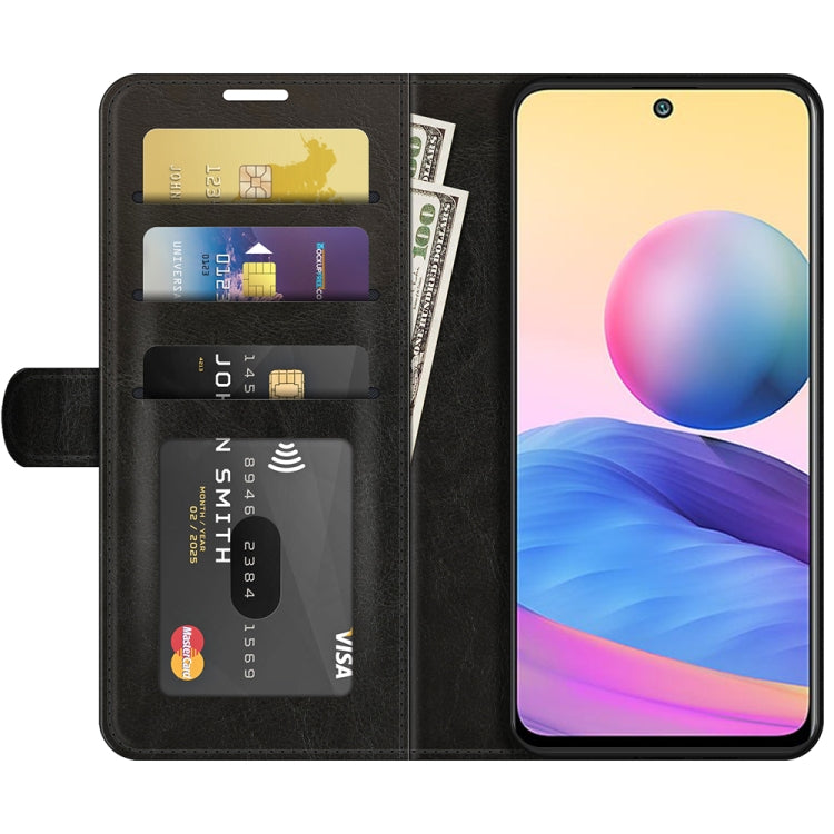 Per Xiaomi Redmi Note 10 5G / Poco M3 Pro 5G R64 Texture Custodia protettiva a vibrazione singola orizzontale con supporto e slot per schede e portafoglio e cornice per foto, For Xiaomi Poco M3 Pro 5G