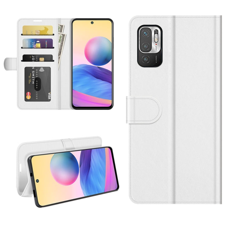 Per Xiaomi Redmi Note 10 5G / Poco M3 Pro 5G R64 Texture Custodia protettiva a vibrazione singola orizzontale con supporto e slot per schede e portafoglio e cornice per foto, For Xiaomi Poco M3 Pro 5G