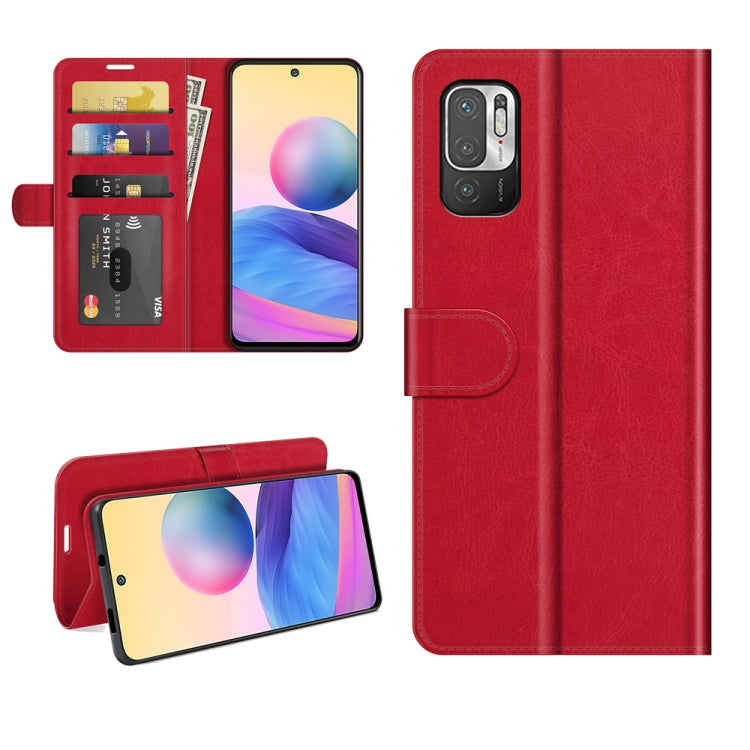 Per Xiaomi Redmi Note 10 5G / Poco M3 Pro 5G R64 Texture Custodia protettiva a vibrazione singola orizzontale con supporto e slot per schede e portafoglio e cornice per foto, For Xiaomi Poco M3 Pro 5G