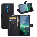 Per Nokia 1.4 Litchi Texture Custodia protettiva a vibrazione orizzontale con supporto, slot per schede e portafoglio