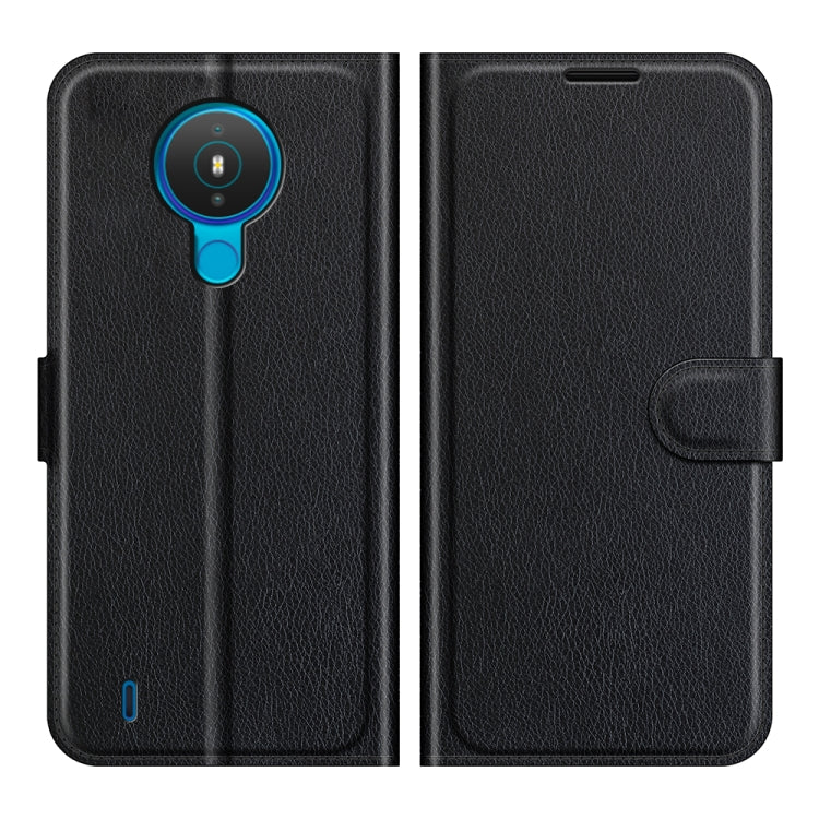 Per Nokia 1.4 Litchi Texture Custodia protettiva a vibrazione orizzontale con supporto, slot per schede e portafoglio