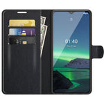Per Nokia 1.4 Litchi Texture Custodia protettiva a vibrazione orizzontale con supporto, slot per schede e portafoglio
