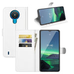 Per Nokia 1.4 Litchi Texture Custodia protettiva a vibrazione orizzontale con supporto, slot per schede e portafoglio