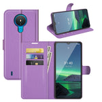 Per Nokia 1.4 Litchi Texture Custodia protettiva a vibrazione orizzontale con supporto, slot per schede e portafoglio