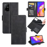 Per OPPO A94 5G / F19 Pro + 5G / Reno5 Z Custodia in pelle a vibrazione orizzontale con fibbia magnetica a doppio lato con supporto e slot per schede e portafoglio