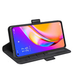 Per OPPO A94 5G / F19 Pro + 5G / Reno5 Z Custodia in pelle a vibrazione orizzontale con fibbia magnetica a doppio lato con supporto e slot per schede e portafoglio