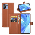 Per Xiaomi Mi 11 Lite Litchi Texture Custodia protettiva a vibrazione orizzontale con supporto e slot per schede e portafoglio, For Xiaomi Mi 11 Lite