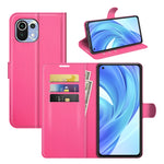 Per Xiaomi Mi 11 Lite Litchi Texture Custodia protettiva a vibrazione orizzontale con supporto e slot per schede e portafoglio, For Xiaomi Mi 11 Lite