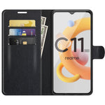 Per OPPO Realme C11 2021 Litchi Texture Custodia protettiva a vibrazione orizzontale con supporto e slot per schede e portafoglio, For OPPO Realme C11 2021
