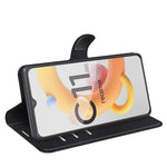 Per OPPO Realme C11 2021 Litchi Texture Custodia protettiva a vibrazione orizzontale con supporto e slot per schede e portafoglio, For OPPO Realme C11 2021