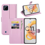 Per OPPO Realme C11 2021 Litchi Texture Custodia protettiva a vibrazione orizzontale con supporto e slot per schede e portafoglio, For OPPO Realme C11 2021