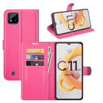 Per OPPO Realme C11 2021 Litchi Texture Custodia protettiva a vibrazione orizzontale con supporto e slot per schede e portafoglio, For OPPO Realme C11 2021