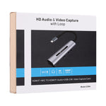 Scheda acquisizione video USB HDMI 4K con microfono