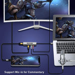 Scheda acquisizione video USB HDMI 4K con microfono