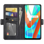 Per OPPO Realme V13 5G / Realme 8 5G / Q3i 5G / Q3 5G Custodia in pelle a vibrazione orizzontale con fibbia magnetica a doppio lato con supporto e slot per schede e portafoglio