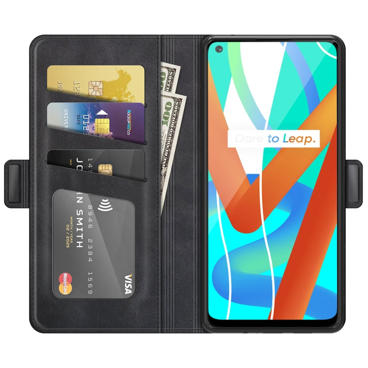 Per OPPO Realme V13 5G / Realme 8 5G / Q3i 5G / Q3 5G Custodia in pelle a vibrazione orizzontale con fibbia magnetica a doppio lato con supporto e slot per schede e portafoglio
