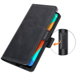 Per OPPO Realme V13 5G / Realme 8 5G / Q3i 5G / Q3 5G Custodia in pelle a vibrazione orizzontale con fibbia magnetica a doppio lato con supporto e slot per schede e portafoglio