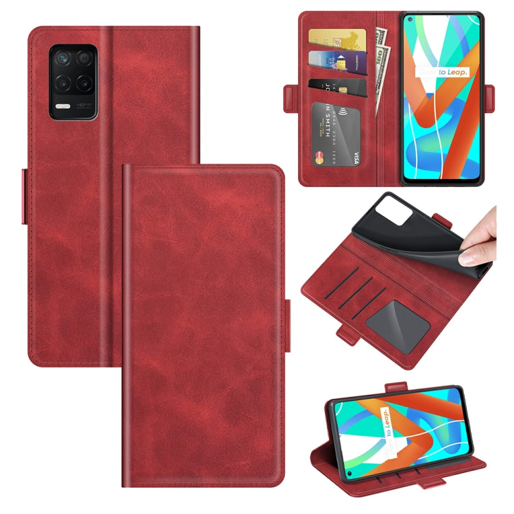 Per OPPO Realme V13 5G / Realme 8 5G / Q3i 5G / Q3 5G Custodia in pelle a vibrazione orizzontale con fibbia magnetica a doppio lato con supporto e slot per schede e portafoglio