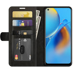 Per OPPO F19 / A74 4G R64 Texture Custodia protettiva a vibrazione orizzontale singola con supporto e slot per schede e portafogli e cornice per foto