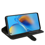 Per OPPO F19 / A74 4G R64 Texture Custodia protettiva a vibrazione orizzontale singola con supporto e slot per schede e portafogli e cornice per foto