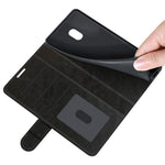 Per Nokia C1 Plus R64 Texture Custodia protettiva a vibrazione orizzontale singola con supporto e slot per schede e portafoglio e cornice per foto