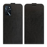Per OPPO A16 R64 Texture Custodia protettiva in pelle a vibrazione verticale singola con slot per schede e cornice per foto, For OPPO A16