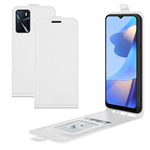 Per OPPO A16 R64 Texture Custodia protettiva in pelle a vibrazione verticale singola con slot per schede e cornice per foto, For OPPO A16