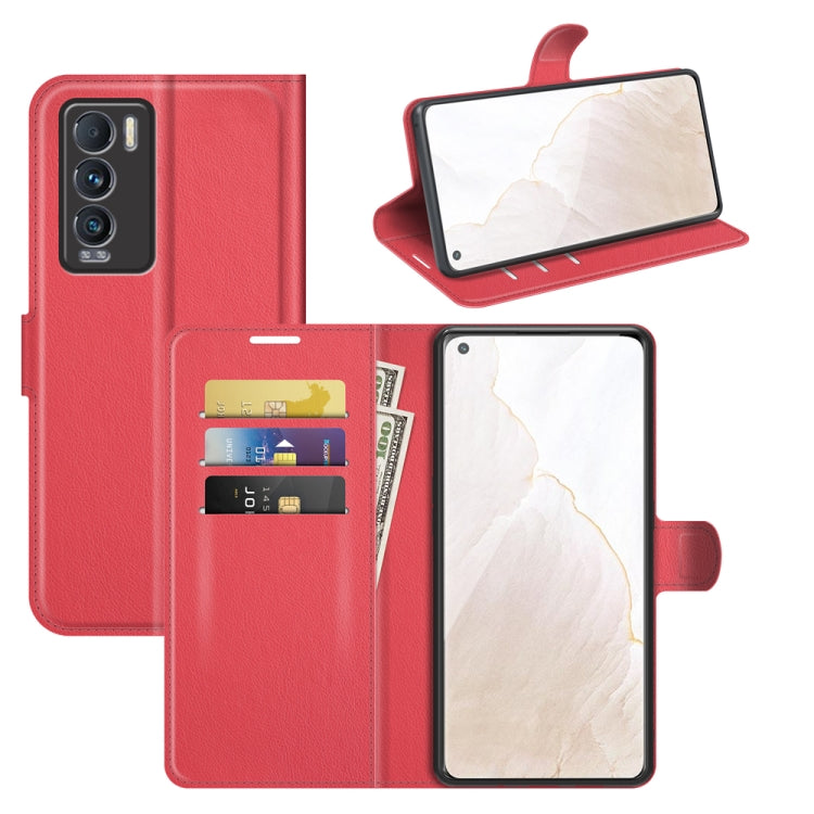 Per OPPO Realme GT Master Litchi Texture Custodia protettiva a vibrazione orizzontale con supporto e slot per schede e portafoglio, For OPPO Realme GT Master Explorer