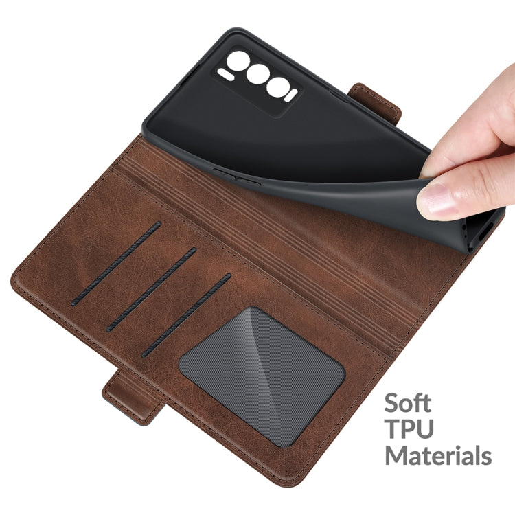 Per OPPO Realme GT Master Custodia in pelle a vibrazione orizzontale con fibbia magnetica a doppio lato con supporto e slot per schede e portafoglio, For OPPO Realme GT Explorer Master